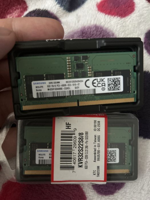 Память оперативная/ Samsung DDR5 8GB SODIMM 4800MHz 2шт