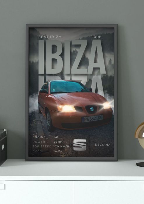 Персонален автопостер - ТОП подарък за авто фенове