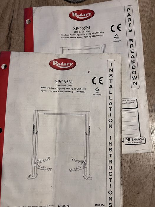 Elevator auto 2 coloane 6.5 tone Rotary SPO65M