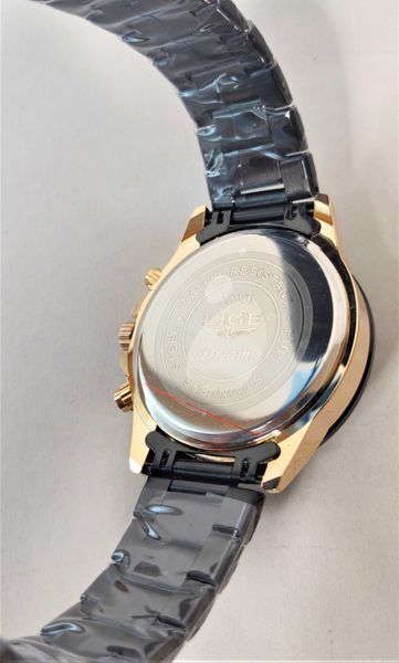 Ceas casual analogic Lige Dream 1853 negru business rezistent la apa