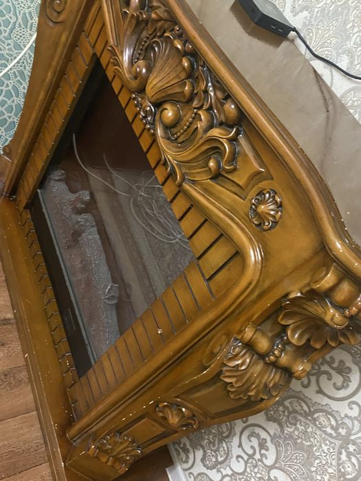 Каминь коричневый