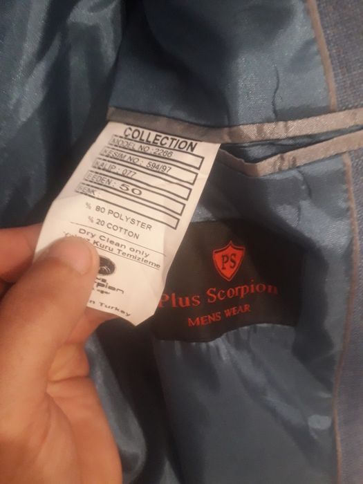 Costume barbati scorpion elegante plus