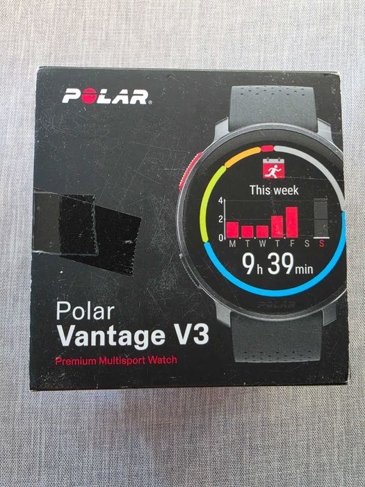 Ceas smartwatch Polar Vantage V3, ecran 1.39" AMOLED, bratara silicon, Bluetooth
