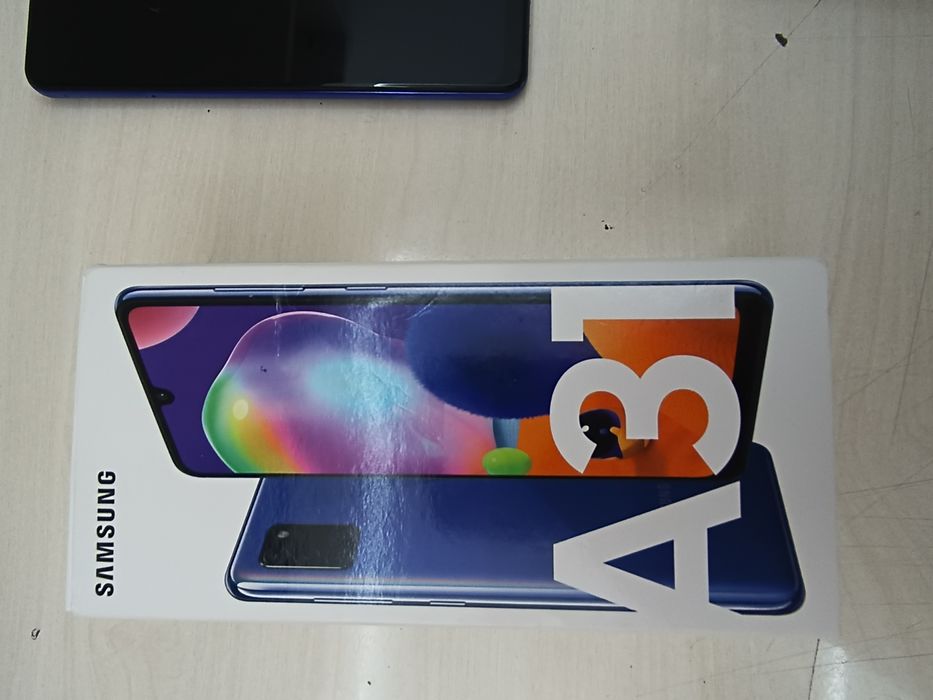 Samsung A31 синей расцветки