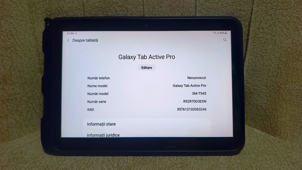 Tableta profesionala Samsung tab pro