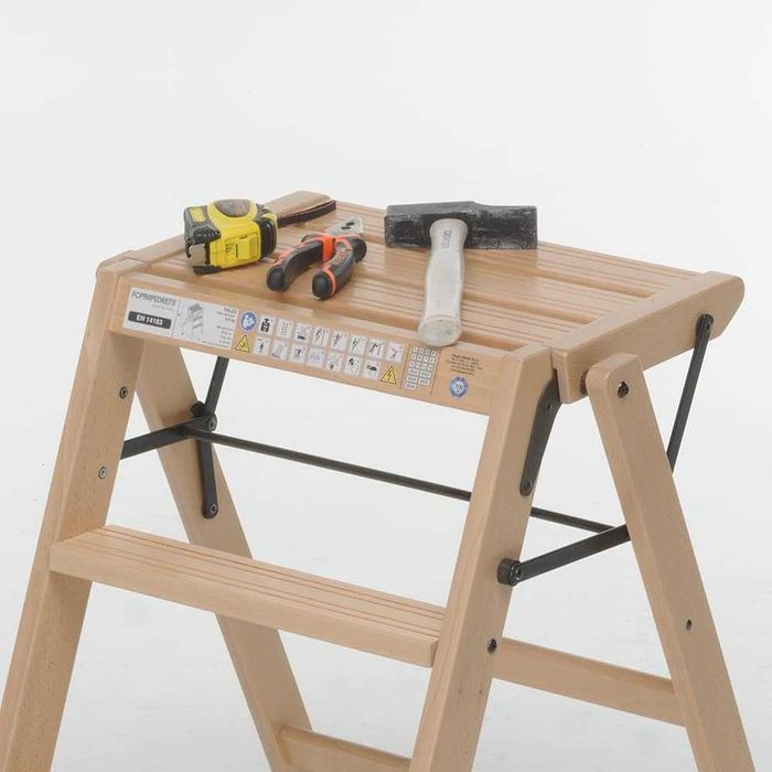 Foppapedretti Tialzo – Scaun pliabil 3 trepte, lemn masiv de fag 150kg