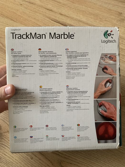 Mouse Logitech laser Trackman Marble