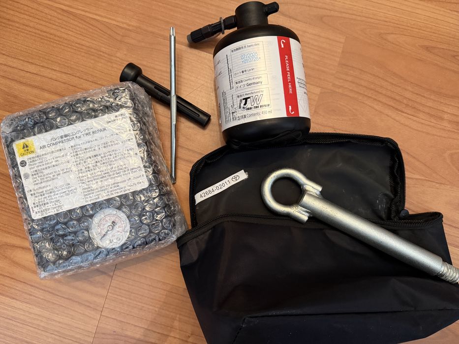 Kit pana, compresor si solutie valabila Mercedes Ford Opel Toyota Vw