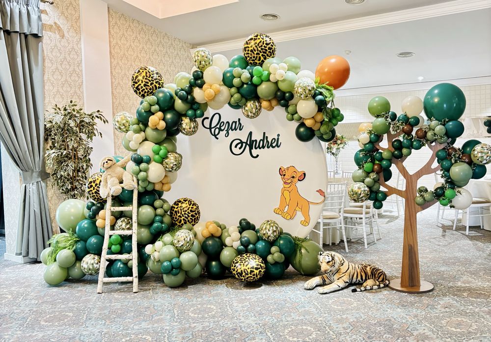 Aranjamet botez ,decor baloane