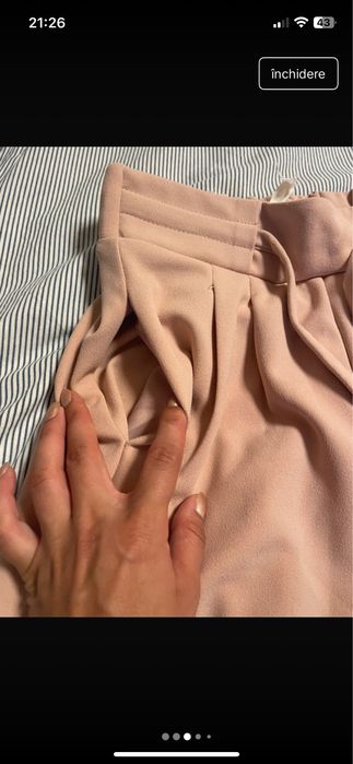 Pantaloni roz pudrat Reserved XS