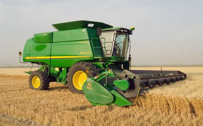 Услуги уборке урожая комбайном John Deere