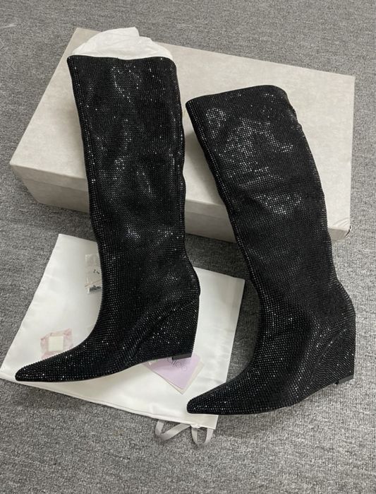 Cizme cu insertii de cristale Jimmy Choo