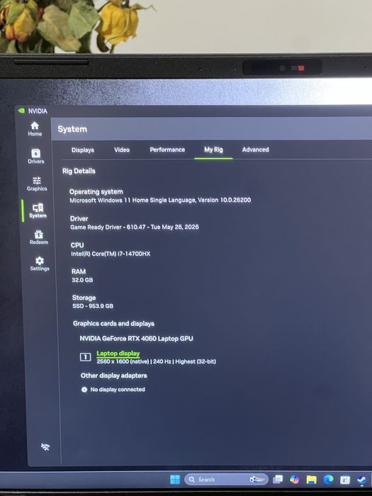 Msi Creator M16 I7-14700HX RTX 4060 32GB Ram 5600Mhz