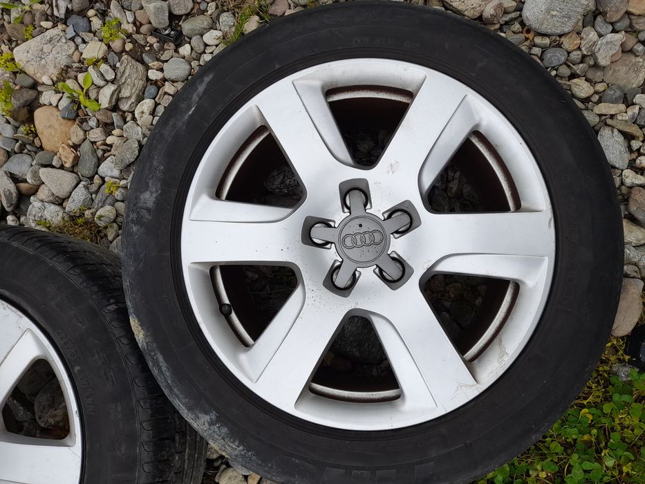 Vând jante 225 55 r17 audi a6 c7 4g0 cu cauciucuri