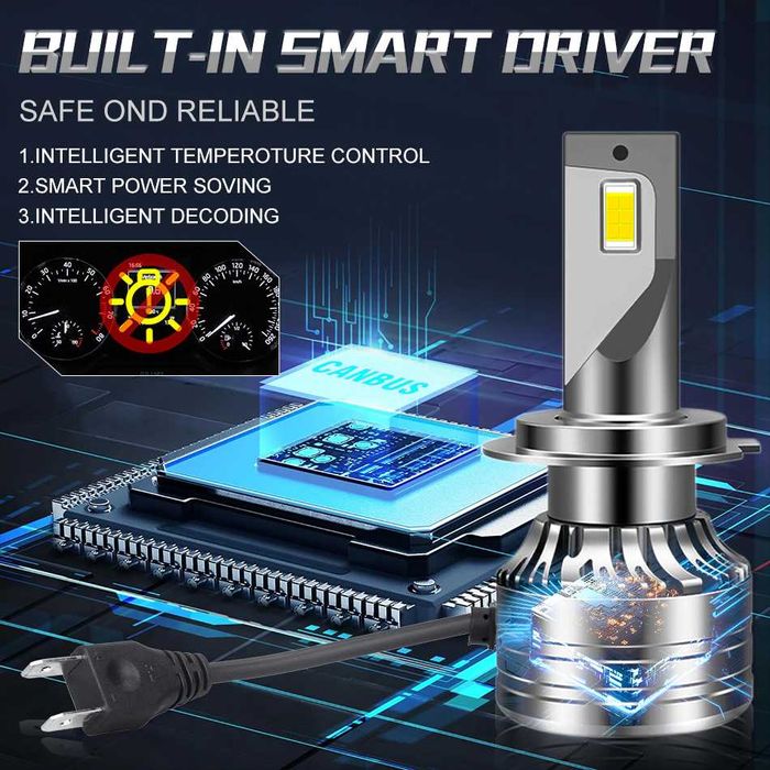 Лед крушки  h7 h4 hb4 hb3 LED CSP 7535 350 W