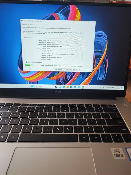 Laptop ultrabook  Huawei MateBook D 15 ultraportabil