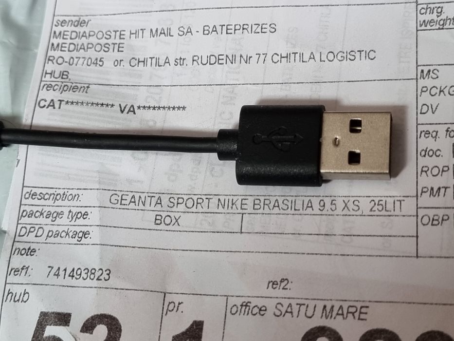 Geantă sport Nike Brasilia 9.5 xs 25 litri culoare negra (nouă, sig)