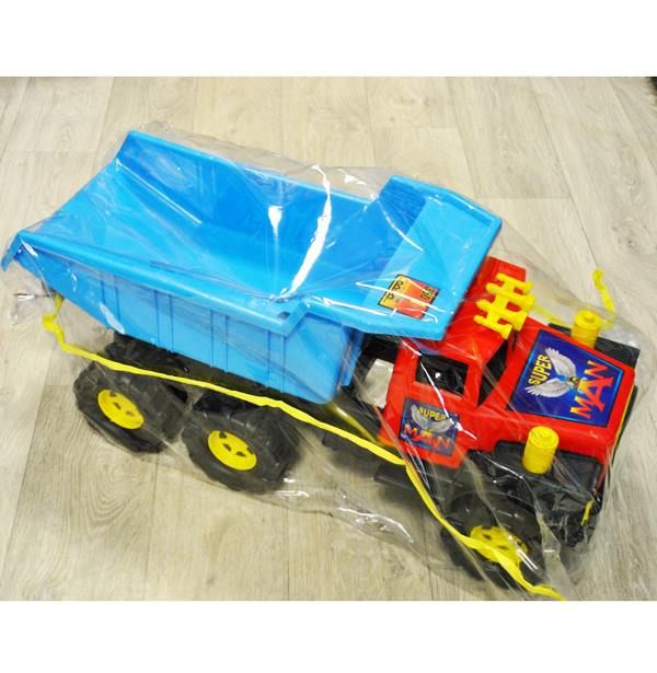 Голям детски камион за бутане с крака с ПОДАРЪК лопата