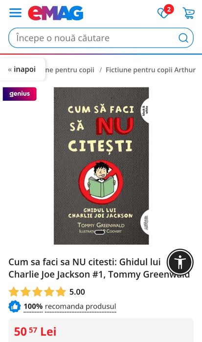 Carte "Cum să faci să nu citești" de Tommy Greenwald