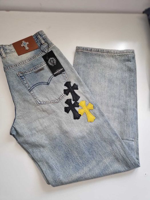 Blugi CHROME HEARTS Levi's 501 Light Blue Denim Size 29  30  31  32