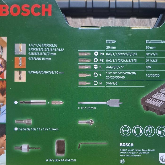 Bosch V-Line Titanium,комплект битове и свредла 103 части