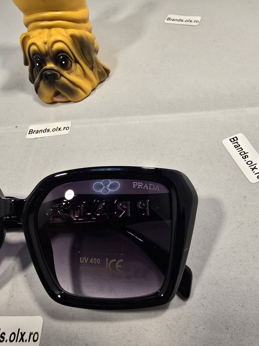 Ochelari de soare Prada, Grey, Black, 9194, made in Italy