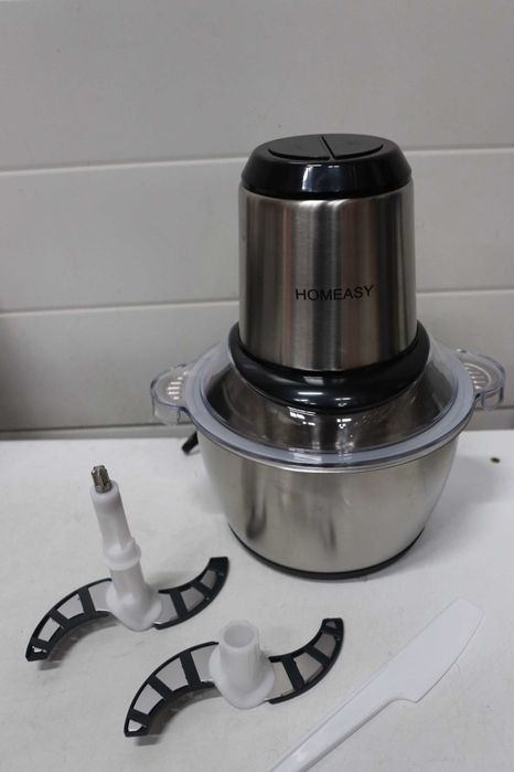 Електрическа месомелачка, кухненски робот 2L, неръждаема стомана, 850W