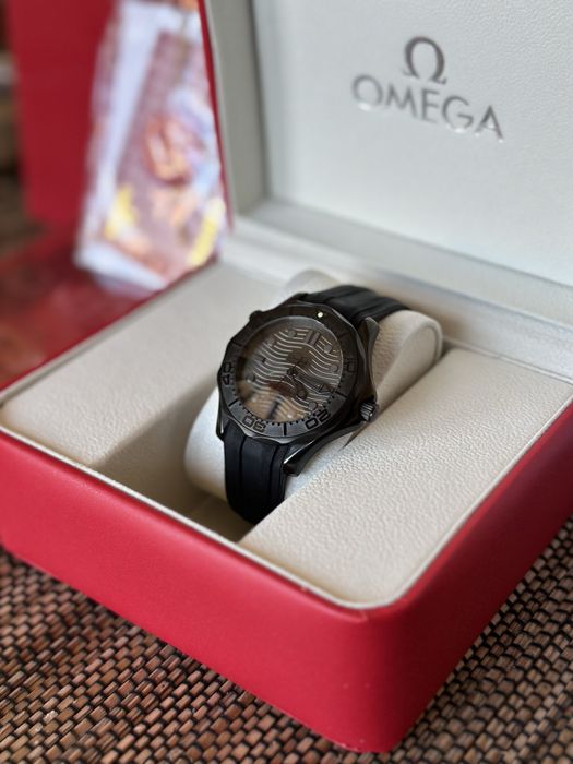 Omega Seamaster Diver 300M Black Matte Rubber Strap