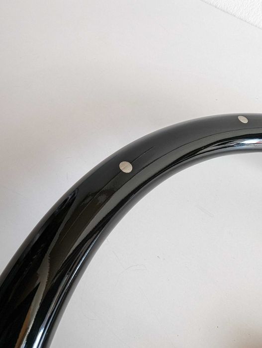 Волан Класически Дървен Винтидж 38см Нов Махагонов Хромиран Черен