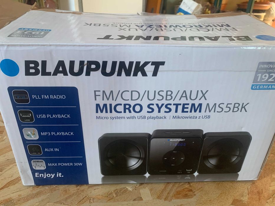 Minisistem audio Blaupunkt MS5BK, CD Player, USB, 2X5W, Black