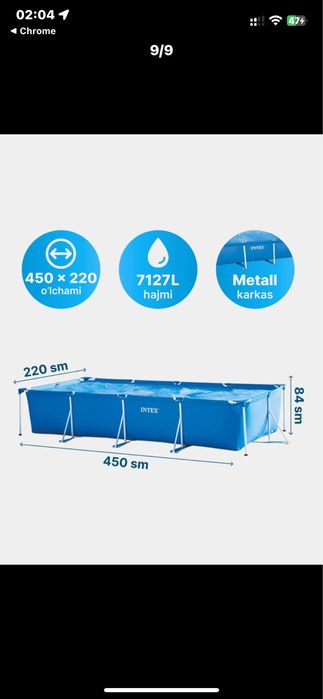 INTEX Basseyn arginali optim narhda