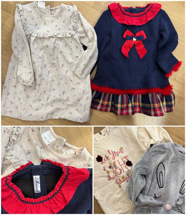 Лот детски дрехи 2-3 г 98 см яке рокля Zara Miranda Waikiki