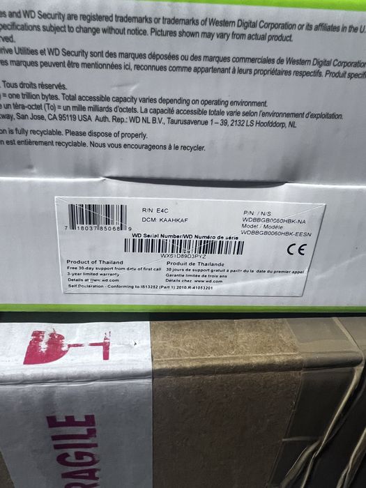 Hard Disk extern WD My Book WDBBGB0060HBK, 6TB, USB 3.0, negru