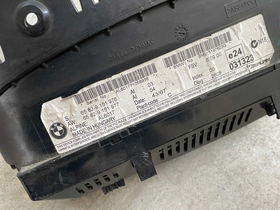 Display navi mic 6.5" CCC Bmw E90 - E91 cod 9151976 - 9151977