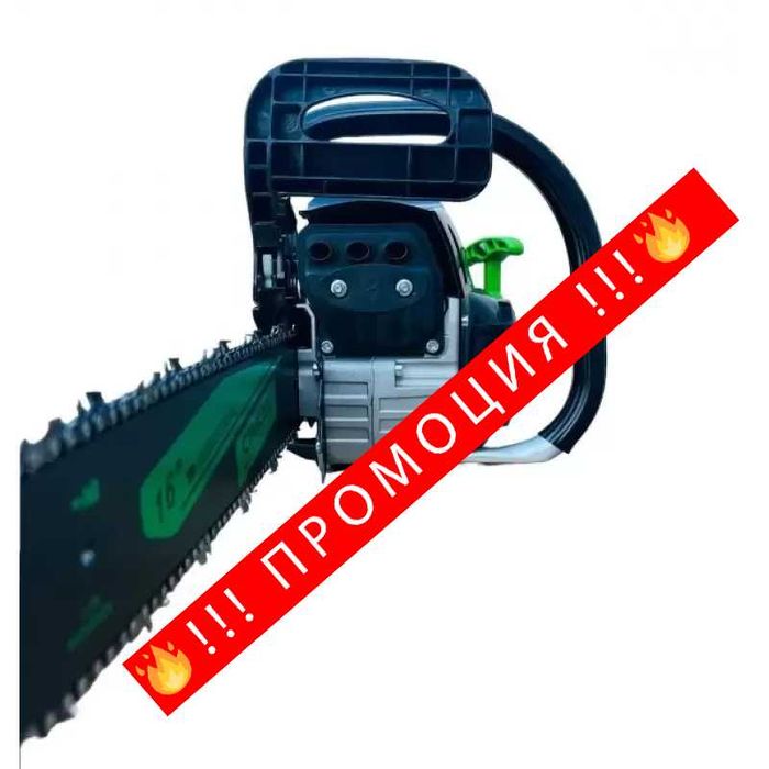 НЕМСКА Бензинова резачка 68куб. 4.5kw StahlMayer 40см шина + ЛЕД ФЕНЕР