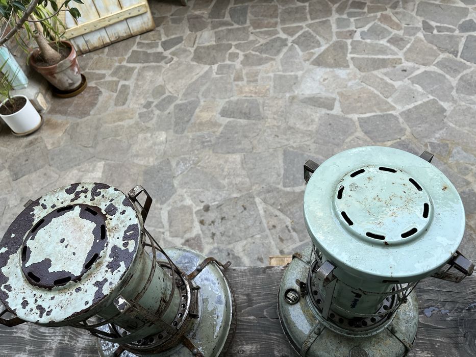 Големи ретро лампи/фенери на газ