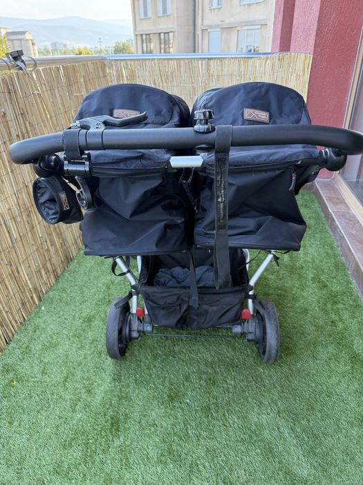Количка за близнаци Mountain Buggy Duet v3 black , Маунтайн Бъги дует