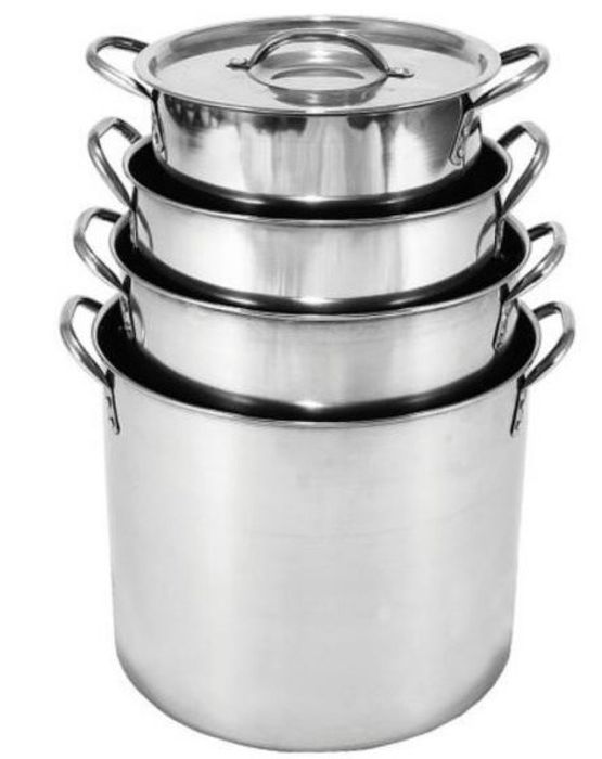 Тенджери от неръждаема стомана, 4 броя