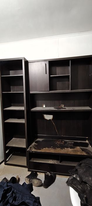 Шкаф для зала черный