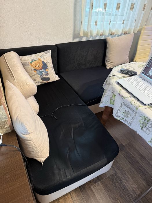 Ъглов диван с ракла