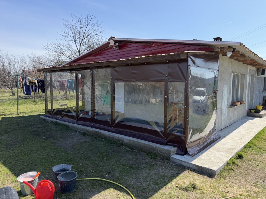 Ветроупорни завеси,сенници перголи винили,ветробрани барбекю шатри