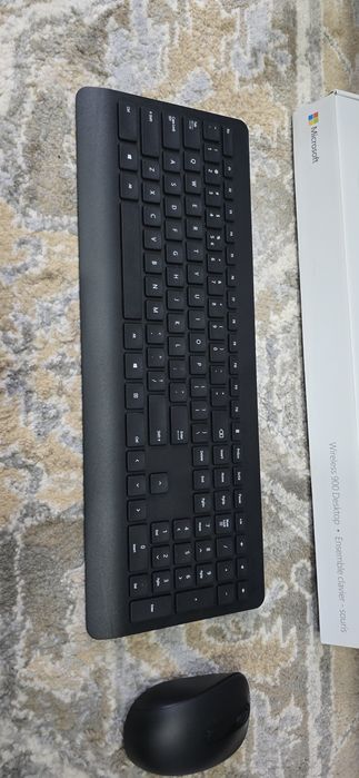 Kit Tastatura + Mouse Microsoft Desktop 900, Wireless, Negru