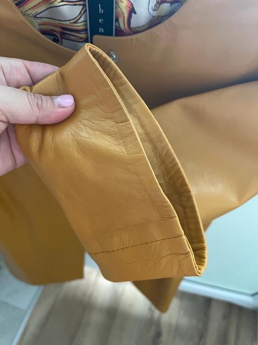 Кожанный курта-сюртук