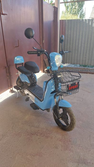 Электро Скутер синий