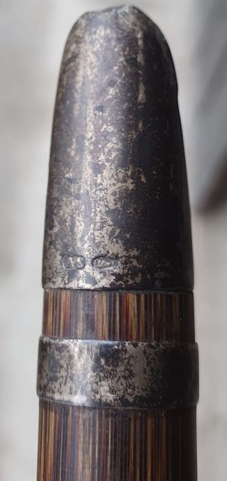 Baston vechi cu cap din argint