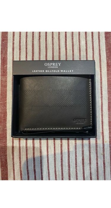 Мъжки кожен портфейл Osprey с кутия, Чисто нов