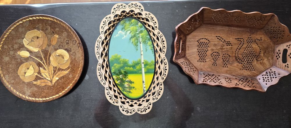 Продам деревянные поднос, блюдо