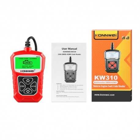 Diagnoza profesionala OBD2 - KONNWEI KW310 - Afisare Erori, Resetari