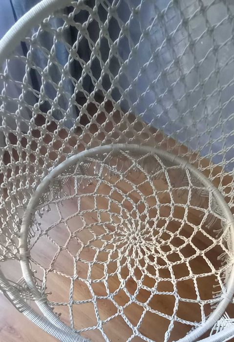 Подвесное кресло-гамак, плетеное макраме