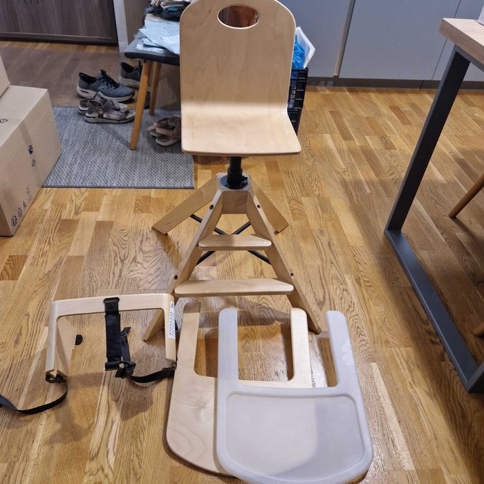 Scaun inalt copii Graval Ikea din lemn